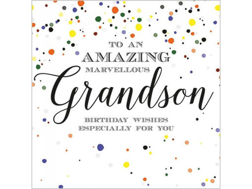 Picture of AMAZING GRANDSON BIRTHDAY CARD